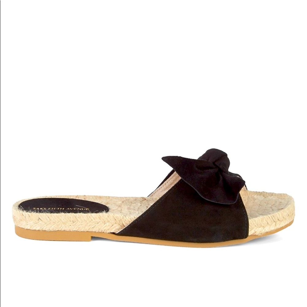 Saks Fifth Avenue Peru Twist Bow Espadrille Sandal